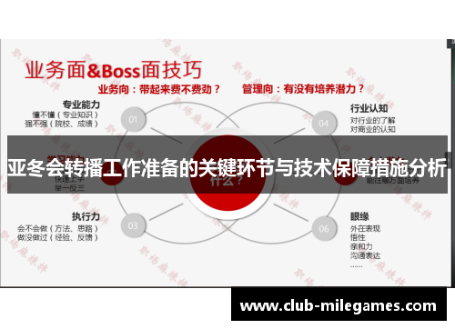 亚冬会转播工作准备的关键环节与技术保障措施分析